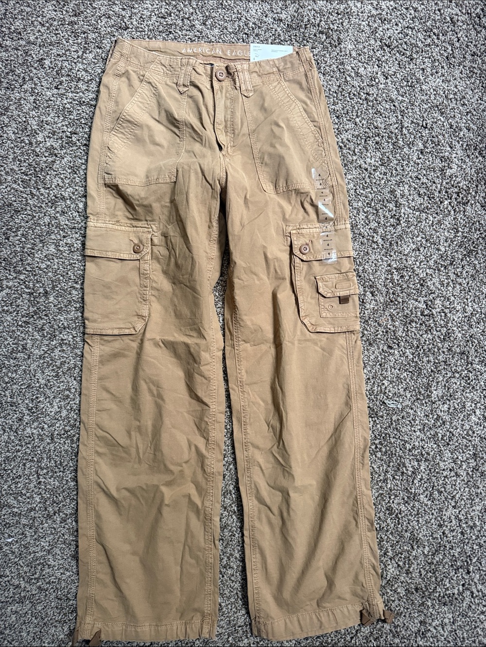 American Eagle Outfitters Tan Cargo Pants